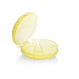 MEDELA Contact silikona krūšu galu aizsargi ar plastmasas uzglabāšanas trauciņu L izmērs N2