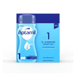 APTAMIL 1 gatavs piena maisījums (no dzimšanas) 200ml N2