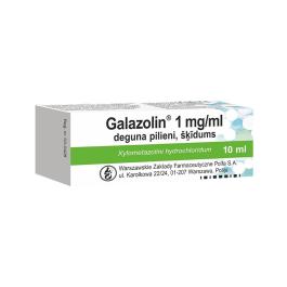 GALAZOLIN 1 mg/ml deguna pilieni, šķīdums 10 ml
