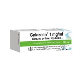 GALAZOLIN 1 mg/ml deguna pilieni, šķīdums 10 ml
