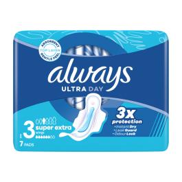 ALWAYS Ultra Day Super Extra higiēniskās paketes N7