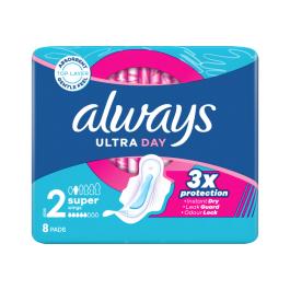 ALWAYS Ultra Day Super Plus Higiēniskās paketes N8