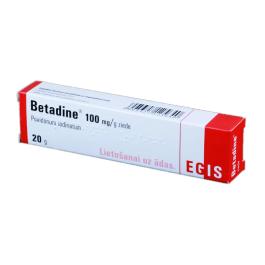 Betadine 100mg/g ziede 20g