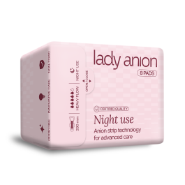 LADY ANION Night Use higiēniskās paketes N8