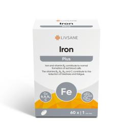 LIVSANE Iron Plus tabletes N60