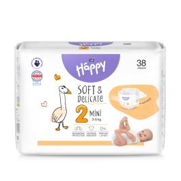 HAPPY Mini autiņbiksītes, 2. izmērs (3-6kg) N38