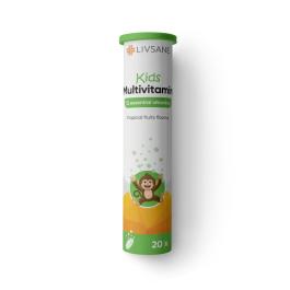  LIVSANE Kids Multivitamin putojošas tabletes N20