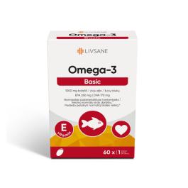 LIVSANE Omega-3 Basic mīkstās kapsulas N60