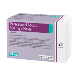 PARACETAMOL Accord 500mg tabletes N20
