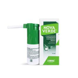 NOVA VERDE 3,0 mg/ml aerosols izsmidzināšanai mutes dobumā, 15 ml