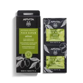 APIVITA EXPRESS BEAUTY sejas skrubis ar olīvām 2 x 8 ml