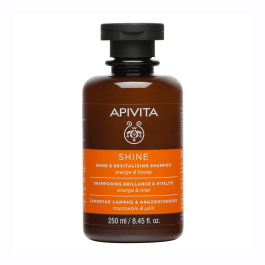 APIVITA SHINE&REVITALIZING šampūns matu spīdumam,  250 ml