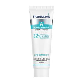 PHARMACERIS A Lipo-Sensilium barojošs 22% lipīdu sejas krēms ar niacinamīdu 50 ml