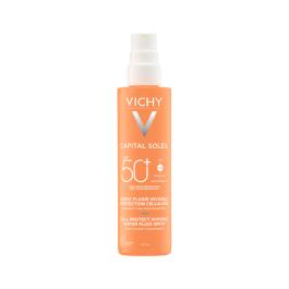 VICHY Capital Soleil Cell izsmidzināms saules aizsargfluīds sejai un ķermenim SPF50+ 200 ml