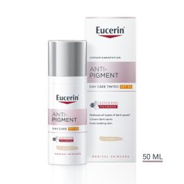 Eucerin Anti-Pigment tonējošais sejas krēms ar SPF 30 tumšo plankumu mazināšanai, gaišs tonis, 50 ml