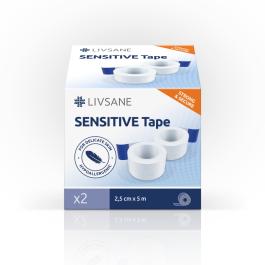LIVSANE Sensitive lentveida plāksteris rullī jutīgai ādai 5mx2,5cm N2
