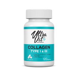 ULTRAVIT Collagen I&III kolagēns kapsulas N120