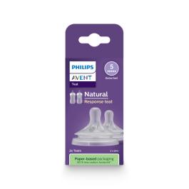 PHILIPS AVENT Natural Response pudeļu silikona knupīši 6m+ N2