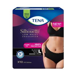 TENA Silhouette higiēniskās biksītes melnas L N10