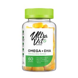 ULTRAVIT Gummies Omega + DHA košļājamās tabletes N60