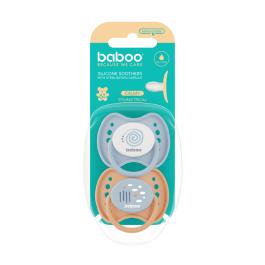 BABOO Calmy silikona simetriskais knupītis, Blue Haze, 6+ mēneši N2