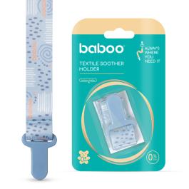 BABOO tekstila knupja turētājs, Blue Haze, 0+ mēneši