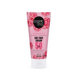 ORGANIC SHOP SPF50 dienas sejas krēms normālai un sausai ādai 50ml