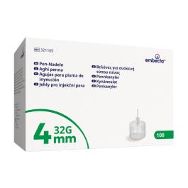 BD Embecta Pen insulīna injektora adatas 4mmx32G N100