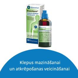 BRONCHIPRET 490mg/49mg/ml šķīdums iekšķīgai lietošanai 50ml