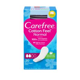 CAREFREE Cotton Feel Normal Aloe ikdienas ieliktnīši N20