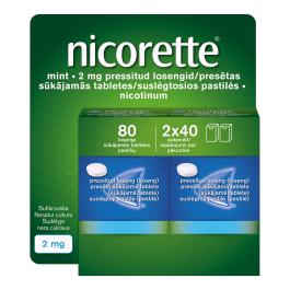 NICORETTE Mint 2mg presētas sūkājamās tabletes N80