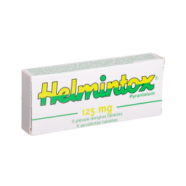HELMINTOX 125mg apvalkotās tabletes N6