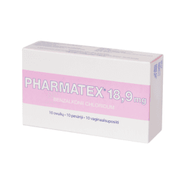 PHARMATEX 18,9mg Pesāriji N10