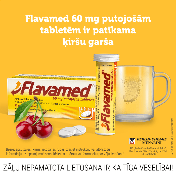 FLAVAMED 60mg putojošās tabletes N10
