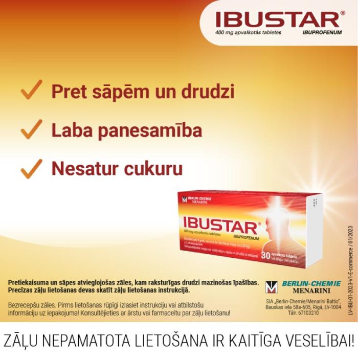 IBUSTAR 400mg tabletes N30