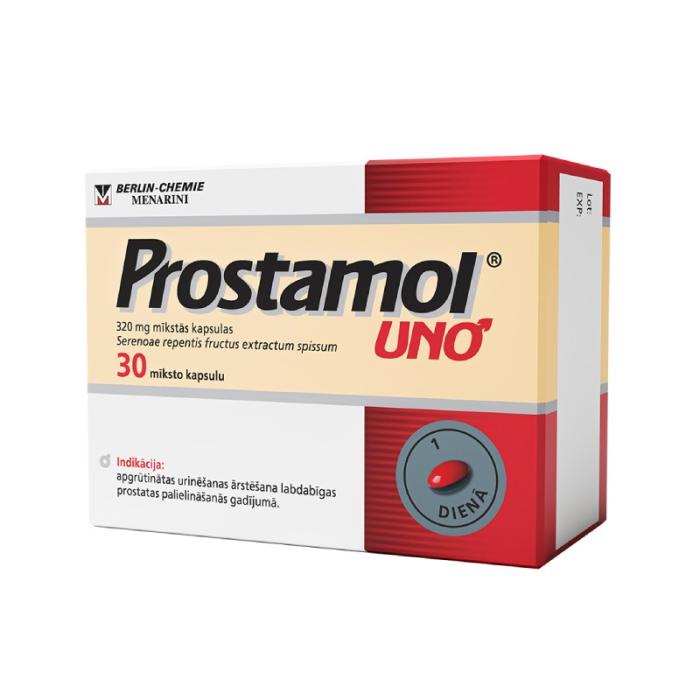 PROSTAMOL Uno 320mg mīkstās kapsulas N30