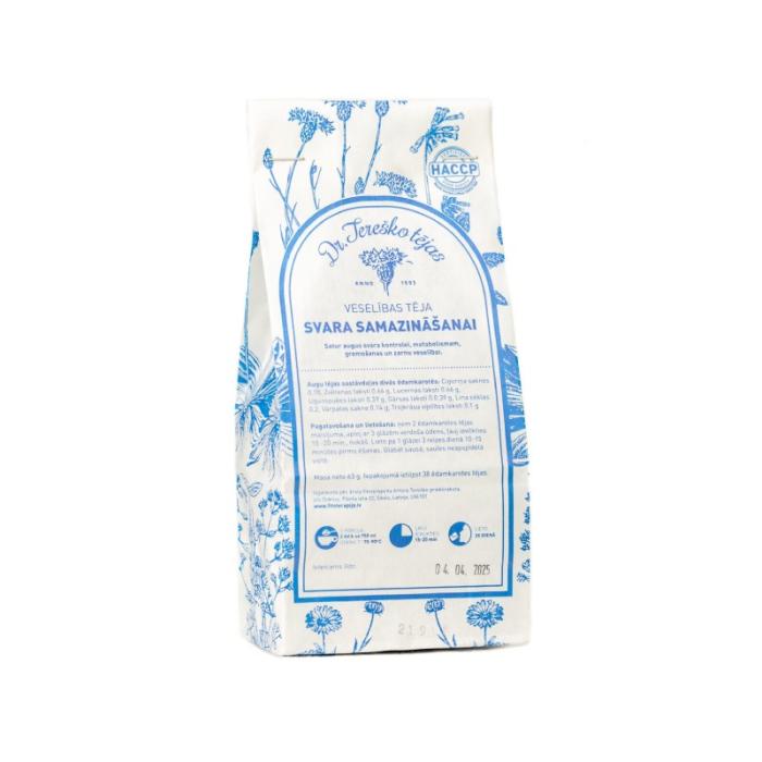 TEREŠKO tēja Svara samazināšanai 60 g 