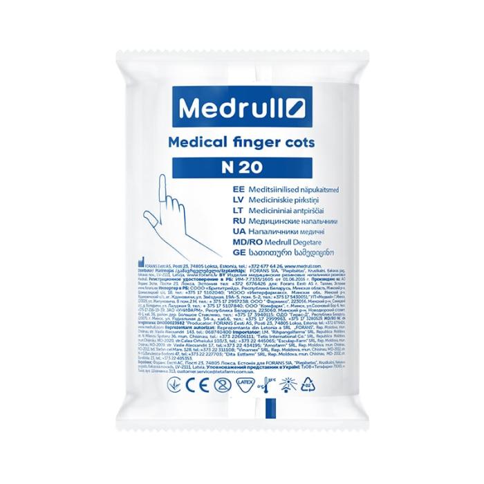 Pirkstiņi gumijas MEDRULL N20  