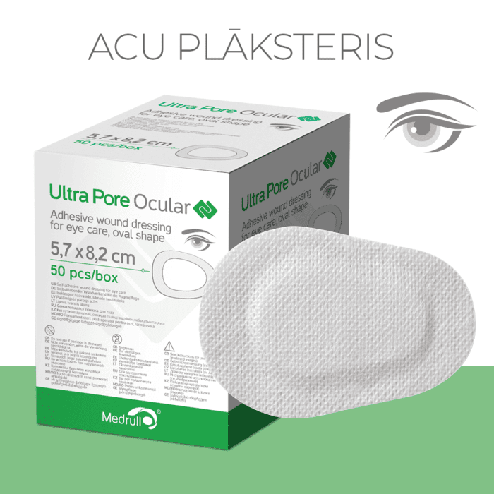 ULTRA PORE acu plāksteris pašlīmējošais 5.7x8.2 N1