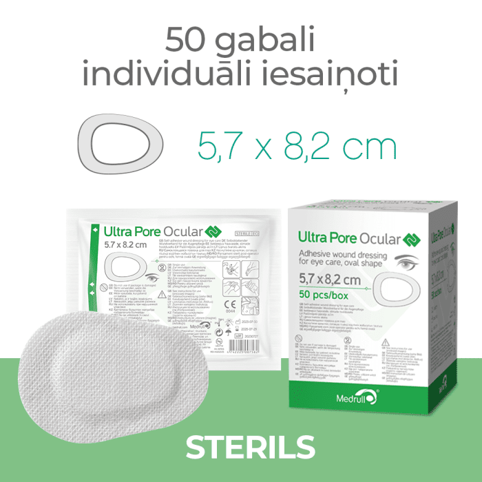 ULTRA PORE acu plāksteris pašlīmējošais 5.7x8.2 N1
