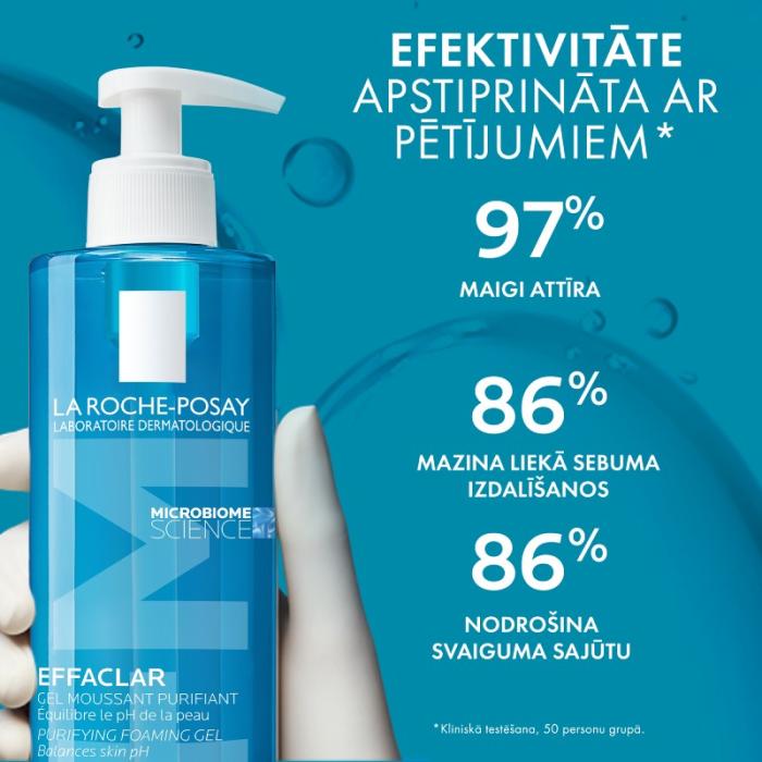 LA ROCHE-POSAY Effaclar putojoša attīroša želeja 400 ml