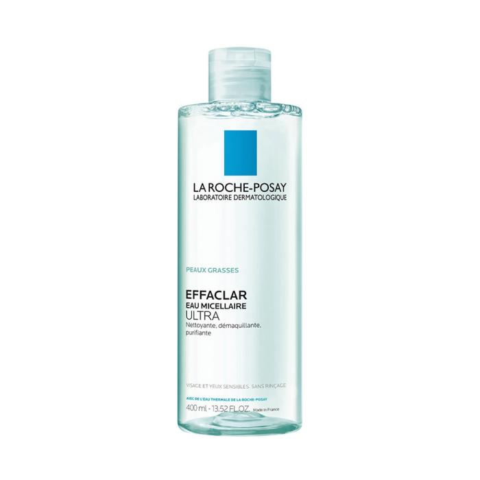 LA ROCHE-POSAY Effaclar attīrošs micelārais ūdens taukainai/jutīgai ādai, ar tendenci uz akni 400 ml
