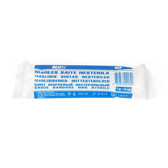 OLKO Nesterila marles saite 14 cm x 7m