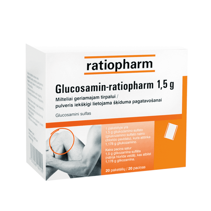 GLUCOSAMIN-ratiopharm 1,5 g pulveris N20