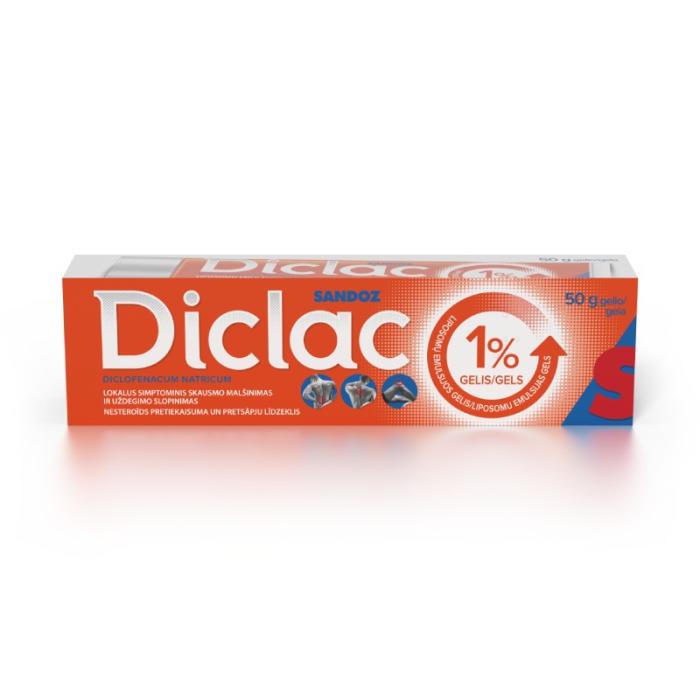 DICLAC 1% gels 50g
