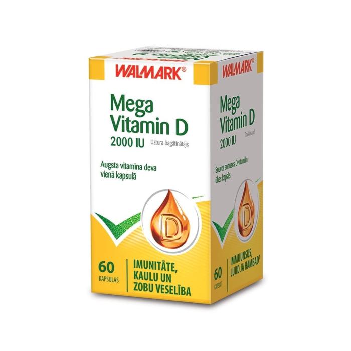 WALMARK MEGA Vitamin D 2000 IU kapsulas N60