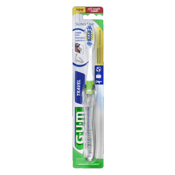 GUM Travel Soft ceļojumu zobu birste