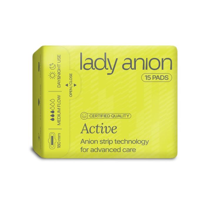 LADY ANION Active plānas higiēniskās paketes N15