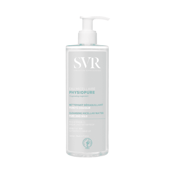 SVR Physiopure Eau Micellaire micelārais ūdens dekoratīvās kosmētikas notīrīšanai 400 ml