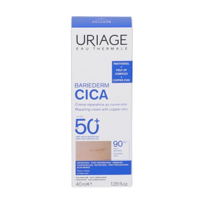 URIAGE Bariederm Cica SPF50+ krēms ar Cu-Zn 40 ml